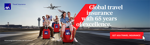 AXA Travel Insurance. Global travel insurance with 65 years of excellence.