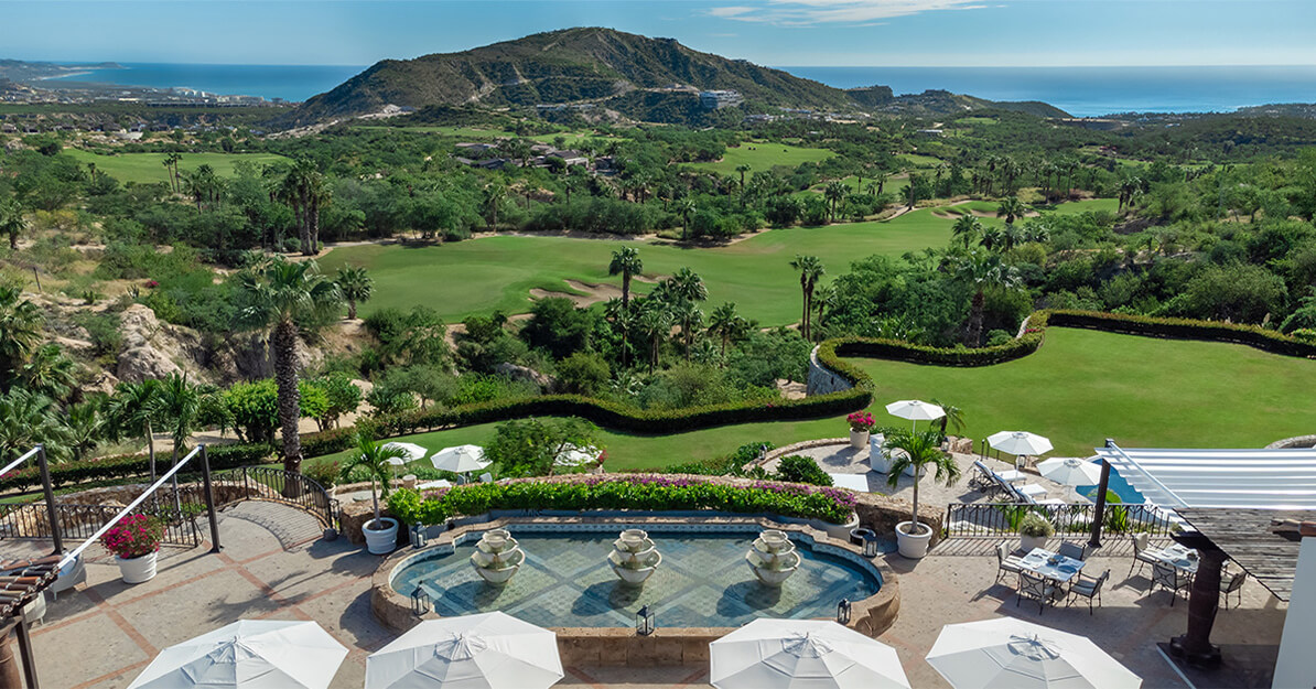 View of the Club House and Golf Course