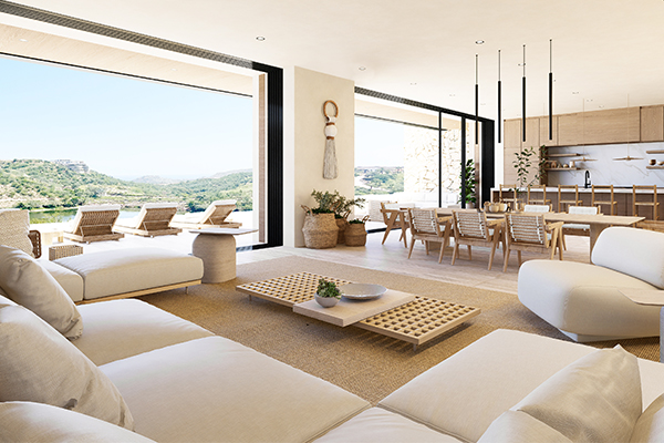 Rendering of El Lago interior