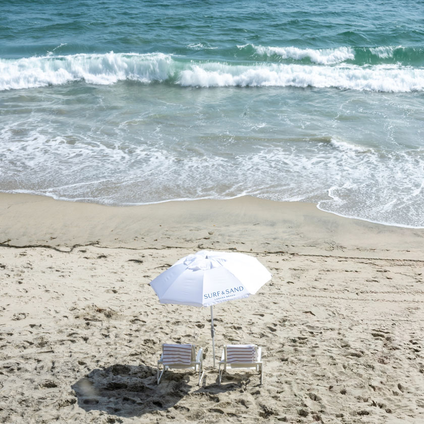 Loungers on the beach