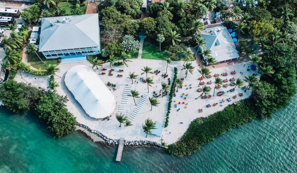 Overhead view of Morada Bay