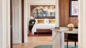Neptuno Suite, 1 Bedroom Suite, 1 King, Neptuno Fountain view, at The Palace, a Luxury Collection Hotel, Madrid