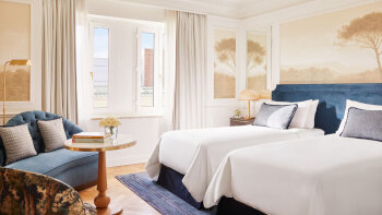 Deluxe Guest room, 2 Twin, Courtyard view, at The Palace, a Luxury Collection Hotel, Madrid