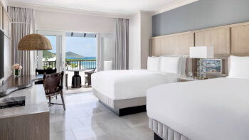 Club Ocean View Double, Club level, Guest room, 2 Queen, Ocean view, Balcony, at The Ritz-Carlton, St. Thomas