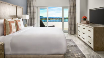 Club Ocean Front Suite, Club level, Suite, 1 King, Sofa bed, Oceanfront, Balcony, at The Ritz-Carlton, St. Thomas