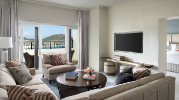 Club Ocean View Suite, Club lounge access, 2 Bedroom Suite, Ocean view, Balcony, at The Ritz-Carlton, St. Thomas