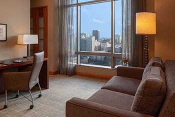 1 King Bed Corner Deluxe Fitness Equipped, at Grand Hyatt Seattle