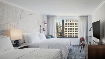 Deluxe, Guest room, 2 Queen, City view, at Le Meridien Washington, D.C., The Madison
