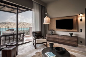 Family, 1 Bedroom Suite, 1 King, Sofa bed, Sea view, Balcony, Whirlpool, at Domes of Elounda, Autograph Collection, Crete 