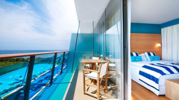 Deluxe Room Sea View, at Falkensteiner Hotel & Spa Iadera