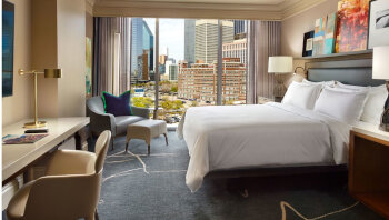 Premier Room, 1 King Bed, at Omni Dallas Hotel