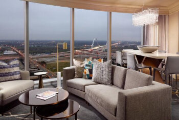 Luxury Corner Suite - One Bedroom, at Omni Dallas Hotel