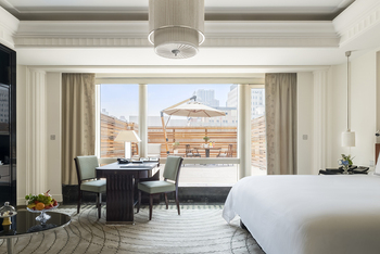 Deluxe Terrace Room: 1 King Bed, at The Peninsula Shanghai