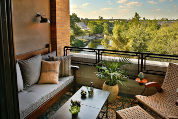 Terrace River Cellar King, at Hotel Emma