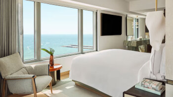 Horizon Suite, 1 Bedroom Suite, 1 King, Seafront, Corner room, at Hotel Arts Barcelona