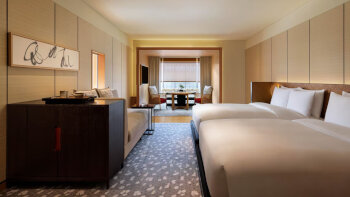 2 Double Beds, Courtyard View, Deluxe Guest Room, at The Ritz-Carlton, Kyoto