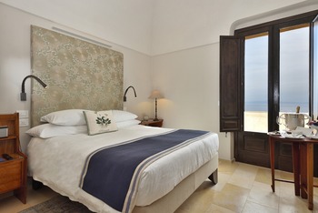 Queen Room with Terrace Sea View, at Monastero Santa Rosa Hotel & Spa