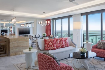 Two-Bedroom Ocean View Residence Riviera with a King-Bedded Room and a Room with Two Queen Beds (East Tower), at Grand Hyatt Baha Mar