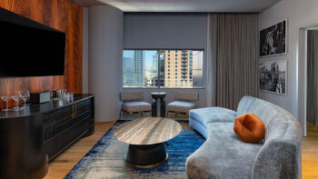 Premier Suite, 2 Bedroom Suite, Bedroom 1: 1 King, Bedroom 2: 1 King, City view, Corner room, at W Austin