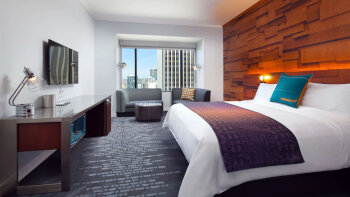 1 King Bed, Partial Mountain View, Deluxe Guest Room, at W Seattle