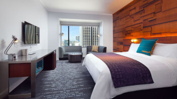1 King Bed, Partial Puget Sound View, Deluxe Guest Room, at W Seattle