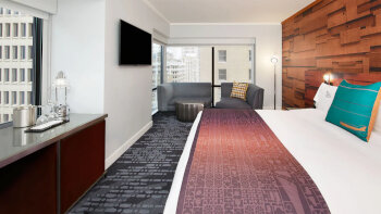 1 King Bed, Corner, Studio Suite, at W Seattle