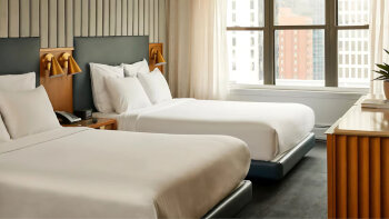 Guest room, 2 Double, at Hotel 55 Chicago Downtown