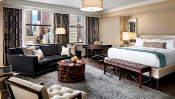 Junior Suite King, Junior Suite, 1 King, at The Gwen, a Luxury Collection Hotel, Michigan Avenue Chicago
