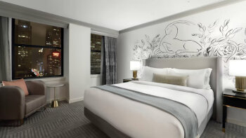 Deluxe King, Guest room, 1 King, at The Gwen, a Luxury Collection Hotel, Michigan Avenue Chicago