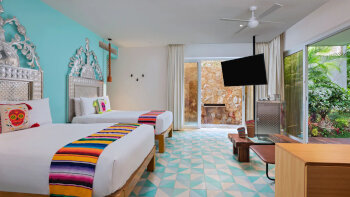 2 Double Beds, Jungle View, Ground Floor, Standard Room, at W Punta de Mita