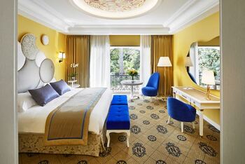 Rivoli Room with view of the Palais Massena gardens, at Le Negresco