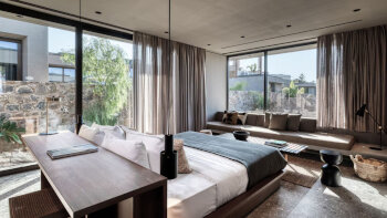 Tropical Open Plan Suite, Suite, 1 King, Pool view, Terrace, at Domes Zeen Chania