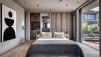 Tropical Family Pavilion, Guest room, 1 King, Sofa bed, Pool view, Private pool, at Domes Zeen Chania