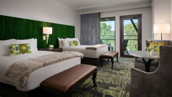 2 Queen Balcony Fall View, Guest room, 2 Queen, Falls view, Balcony, at Grand Bohemian Lodge Greenville, Autograph Collection