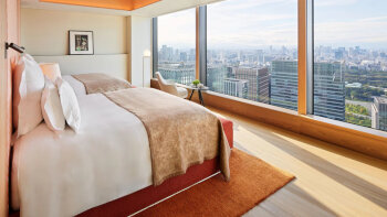 Premium, Guest room, 2 Double, Imperial Garden view, at Bvlgari Hotel Tokyo