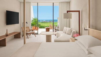 Ocean View, Guest room, 1 King, Terrace, at The Riviera Maya EDITION at Kanai