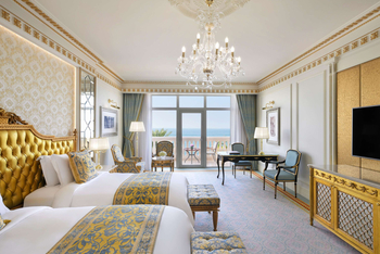 Premier Ocean Room with Balcony, at Raffles The Palm Dubai