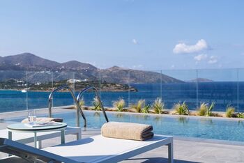 1 King Premium Sea View Shared Pool Sofa Bed, at InterContinental Crete by IHG