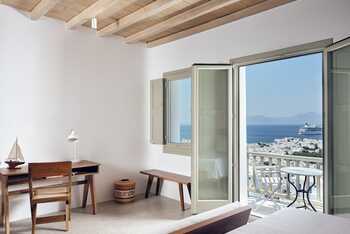 Hilltop Sea View Room (250 meters from main hotel), at Belvedere Hotel Mykonos