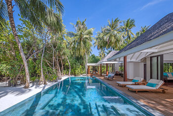 Family Beach Pool Villa, at Anantara Kihavah Maldives Villas