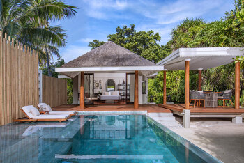 One Bedroom Family Beach Pool Villa, at Anantara Kihavah Maldives Villas
