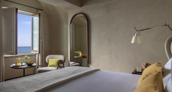 Deluxe Room with Sea View, at Grand Hotel Convento di Amalfi