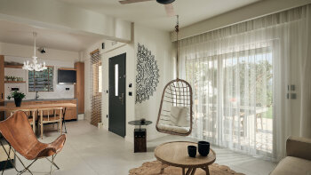 Private, 2 Bedroom Residence, Bedroom 1: 1 Queen, Bedroom 2: 2 Twin, Sea view, Balcony, at Domes of Elounda, Autograph Collection, Crete 