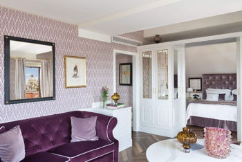 Top Floor Suite with Panoramic Terrace overlooking the Lagoon, at Hotel Londra Palace
