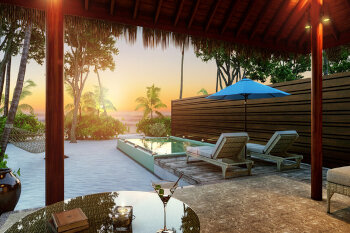 Beach Front Pool Villa, at Dusit Thani Maldives