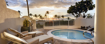 Two Bedroom Ocean View Villa, 1Kg and 2Qns, at Fairmont Kea Lani Maui