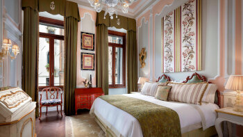 1 King Bed, Santa Maria del Giglio Square View, Giglio Prestige Guest Room, at The Gritti Palace