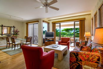Golf Villas #14T3 3 Bedroom Standard Fairway View, at The Kapalua Villas Maui
