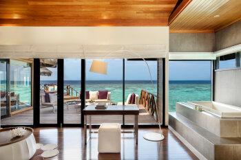 Two Bedroom Ocean Pavilion with Pool, at Huvafen Fushi Maldives