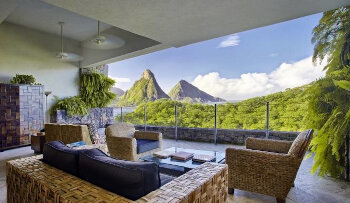 Sky Suite, at Jade Mountain